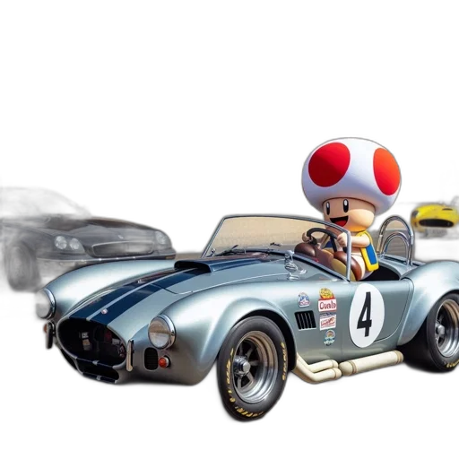 car, 3d render, concept art, photorealistic transparent PNG cut-out