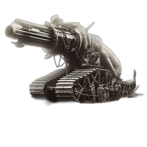 weapon, robot, car, concept art transparent PNG cut-out