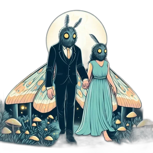dress, mask, creature, concept art transparent PNG cut-out