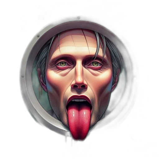 face, mask, concept art, comic book art transparent PNG cut-out