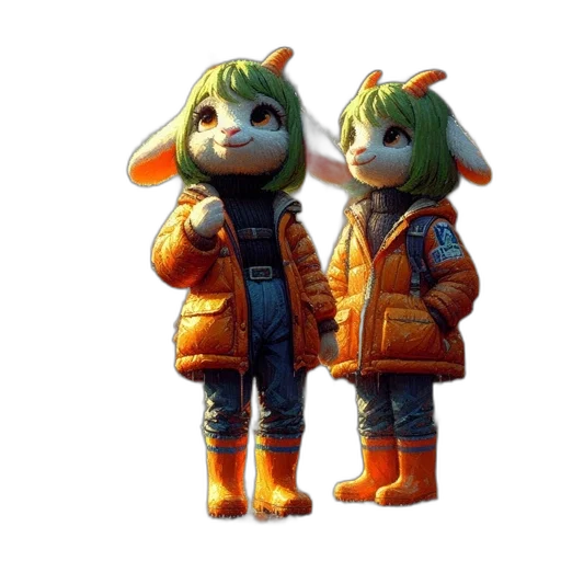 jacket, mask, concept art, 3d render transparent PNG cut-out