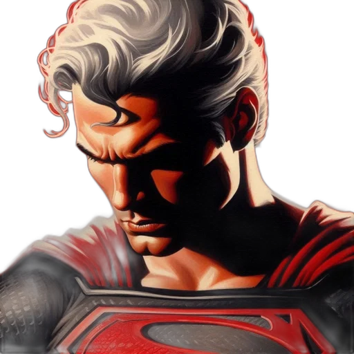 face, comic book art, concept art, photorealistic transparent PNG cut-out