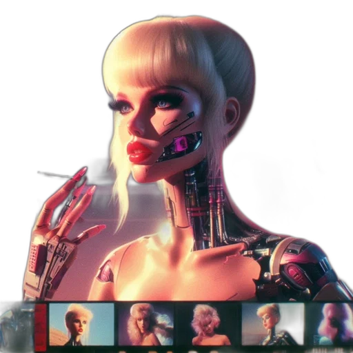 robot, face, mask, creature transparent PNG cut-out
