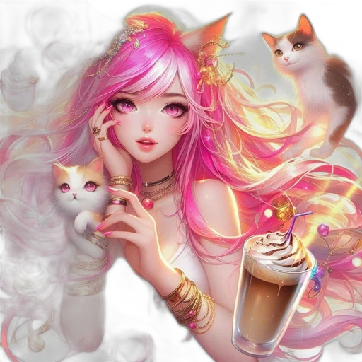 fantasy art, concept art, anime, photorealistic transparent PNG cut-out