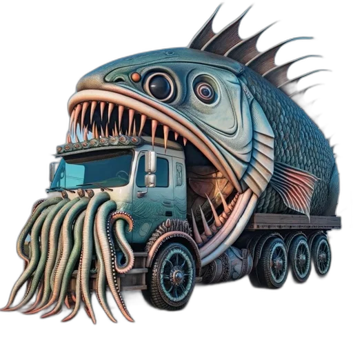 creature, car, animal, mask transparent PNG cut-out