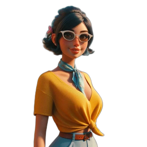 dress, staff, face, jacket transparent PNG cut-out