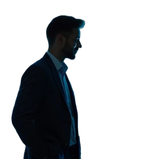 jacket, staff, face, robot transparent PNG cut-out