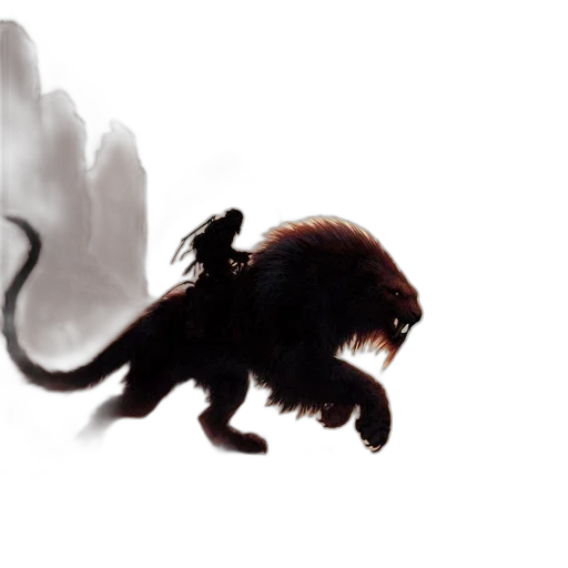animal, creature, dragon, hair transparent PNG cut-out