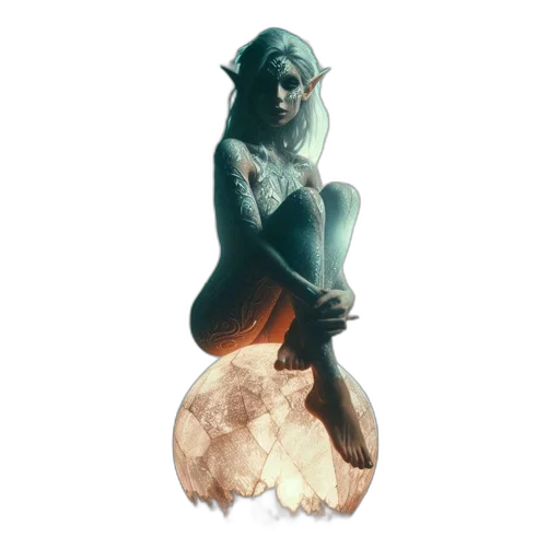staff, dress, creature, mask transparent PNG cut-out