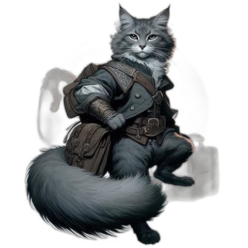 staff, sword, animal, fantasy art transparent PNG cut-out