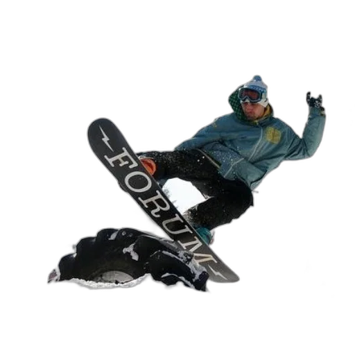 jacket, photorealistic, snowboarder, wearing transparent PNG cut-out