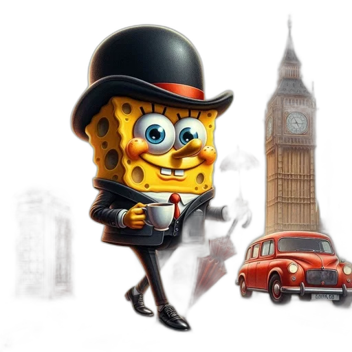 car, hat, robot, concept art transparent PNG cut-out