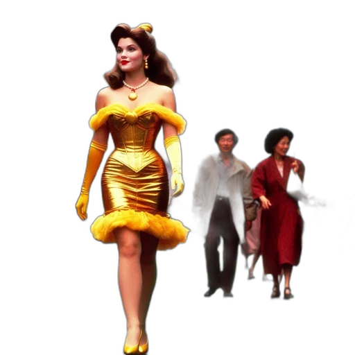 dress, concept art, 3d render, comic book art transparent PNG cut-out