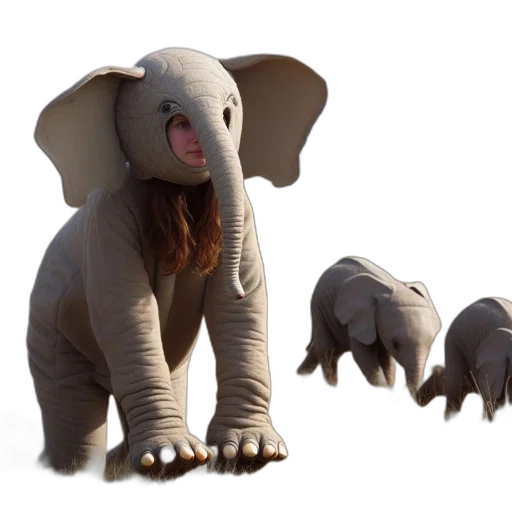 animal, creature, 3d render, concept art transparent PNG cut-out