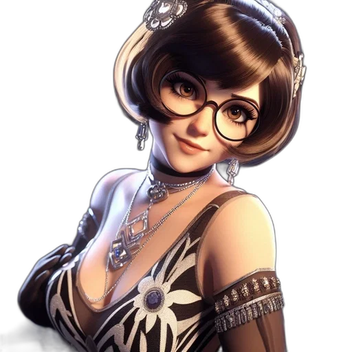 dress, staff, face, fantasy art transparent PNG cut-out