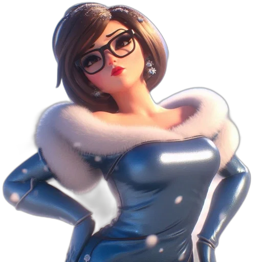 dress, jacket, face, staff transparent PNG cut-out