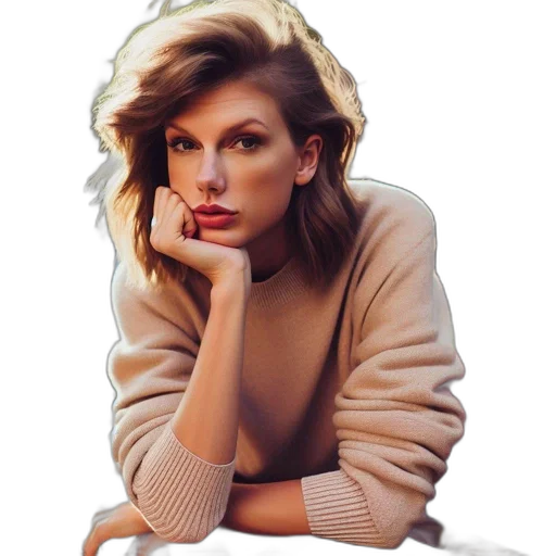 jacket, face, jewelry, photorealistic transparent PNG cut-out