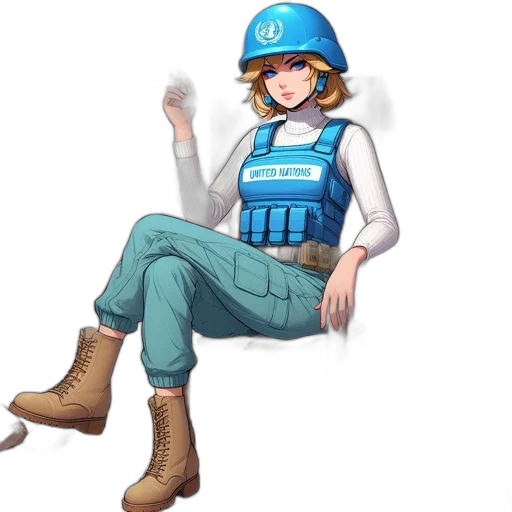 staff, hat, jacket, weapon transparent PNG cut-out