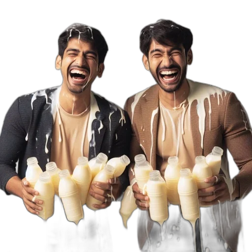 two, men, casual, business transparent PNG cut-out