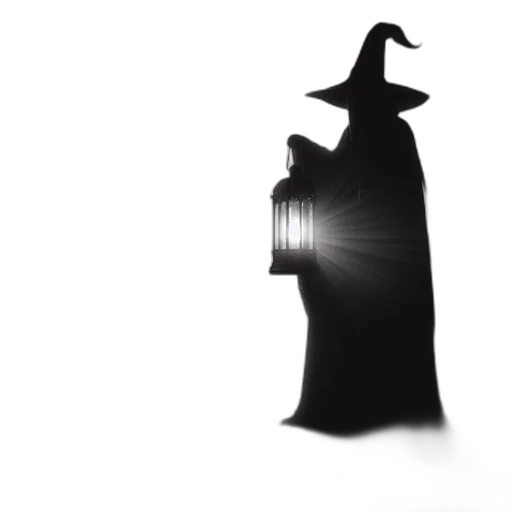 hat, staff, mask, dress transparent PNG cut-out