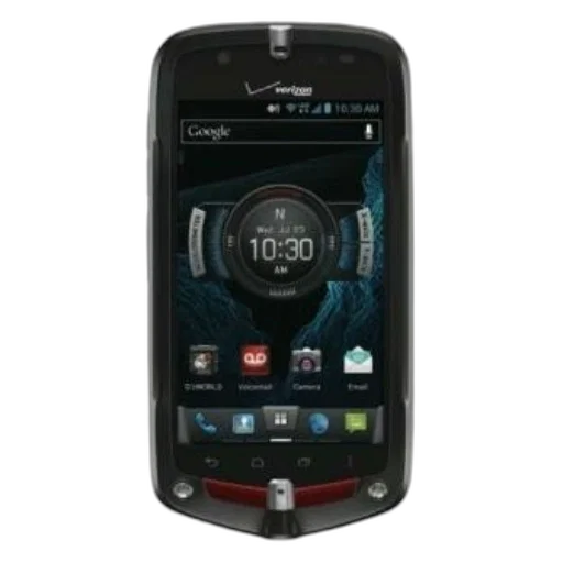 black, smartphone, red, button transparent PNG cut-out