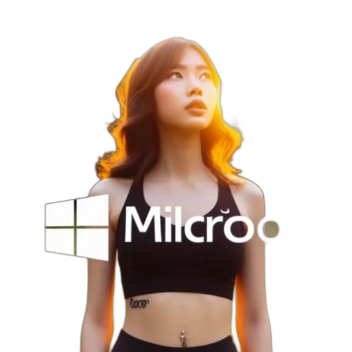 dress, hair, robot, 3d render transparent PNG cut-out