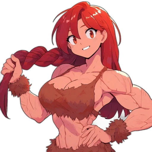 weapon, hair, animal, staff transparent PNG cut-out
