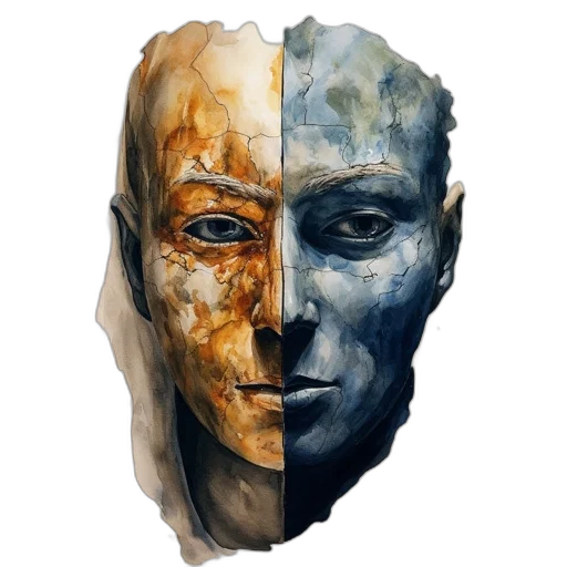 mask, face, robot, crown transparent PNG cut-out