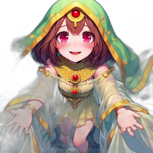 crown, dress, creature, mask transparent PNG cut-out