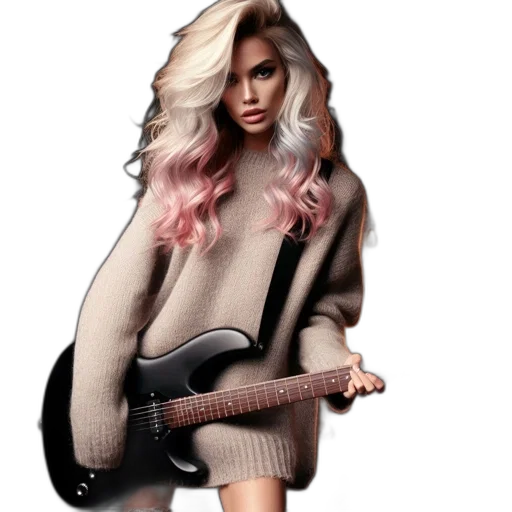 jacket, hair, dress, photorealistic transparent PNG cut-out
