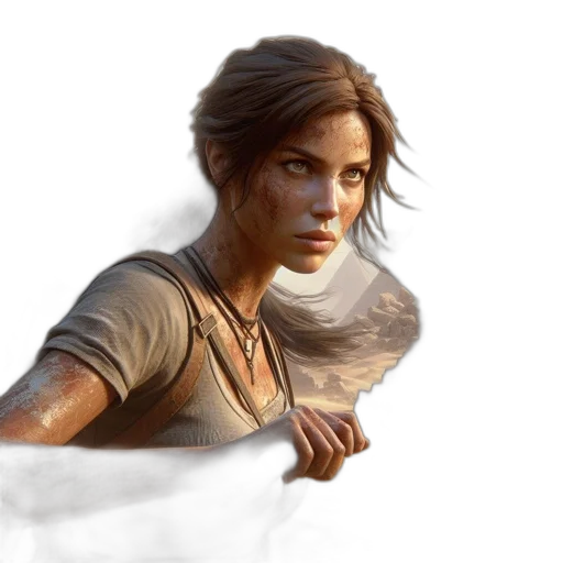 concept art, photorealistic, fantasy art, pixel art transparent PNG cut-out