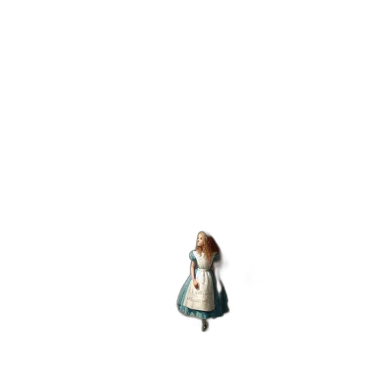 dress, robot, staff, hair transparent PNG cut-out
