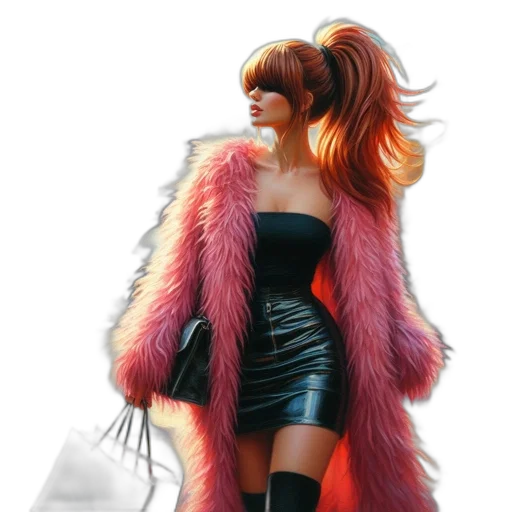 jacket, dress, concept art, photorealistic transparent PNG cut-out