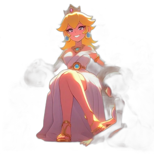 crown, dress, staff, weapon transparent PNG cut-out