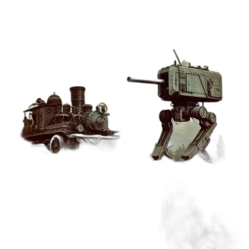 robot, weapon, car, creature transparent PNG cut-out