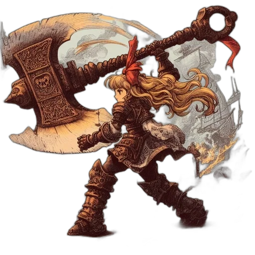 sword, weapon, staff, fantasy art transparent PNG cut-out