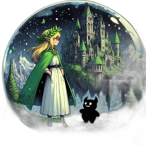fantasy art, concept art, pixel art, comic book art transparent PNG cut-out