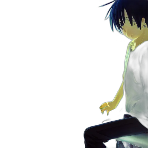 anime, concept art, photorealistic, 3d render transparent PNG cut-out