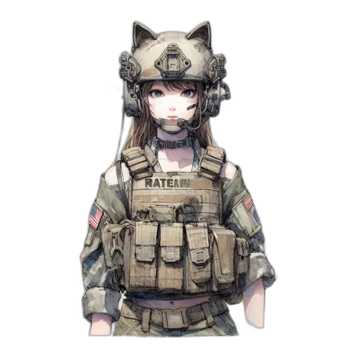 weapon, jacket, staff, animal transparent PNG cut-out