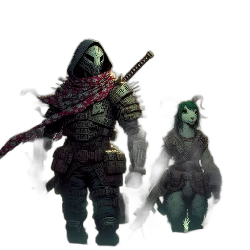 concept art, fantasy art, pixel art, comic book art transparent PNG cut-out