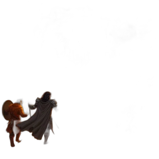 staff, dress, creature, weapon transparent PNG cut-out