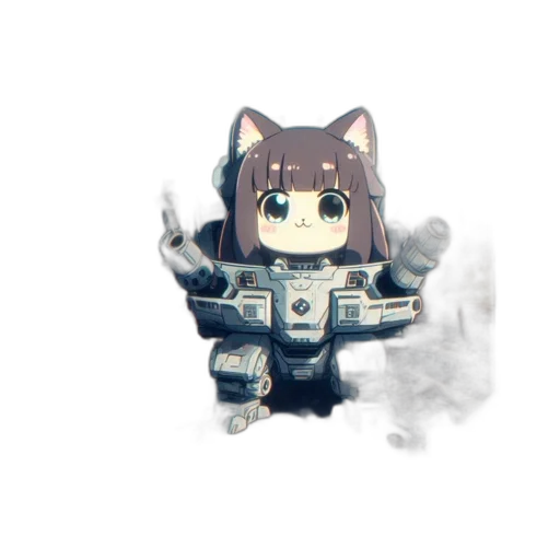 robot, weapon, creature, staff transparent PNG cut-out