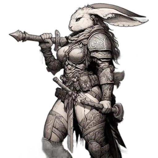 animal, weapon, sword, staff transparent PNG cut-out