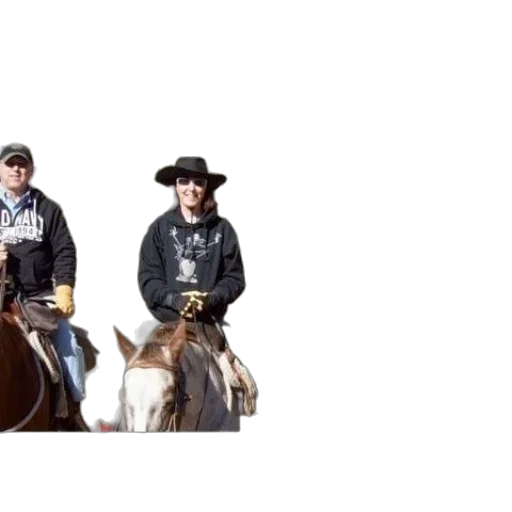 three, people, riding, horses transparent PNG cut-out