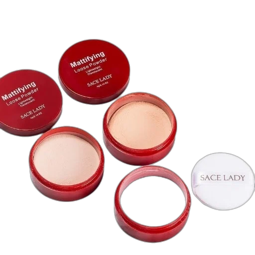 red, three, containers, mattifying transparent PNG cut-out
