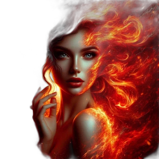 dragon, face, fantasy art, photorealistic transparent PNG cut-out