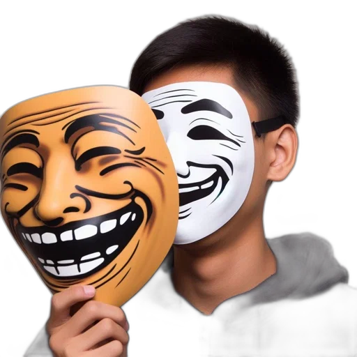 mask, face, photorealistic, 3d render transparent PNG cut-out