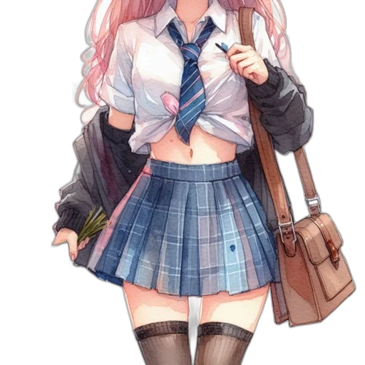 dress, jacket, staff, umbrella transparent PNG cut-out