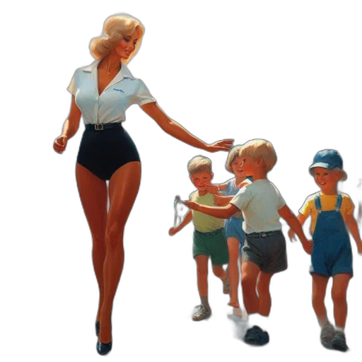 concept art, 3d render, photorealistic, comic book art transparent PNG cut-out