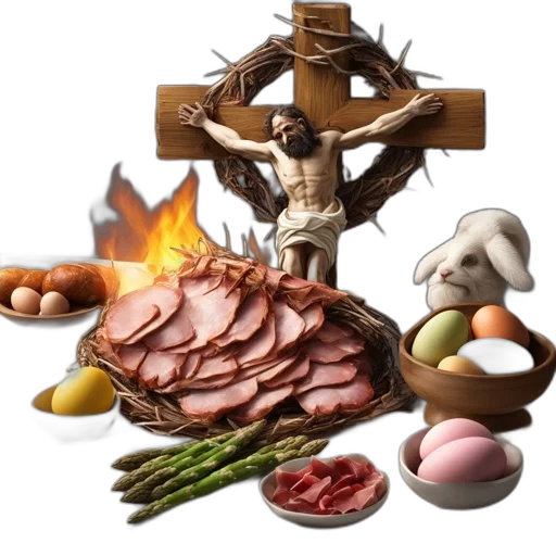 food, statue, man, stands transparent PNG cut-out
